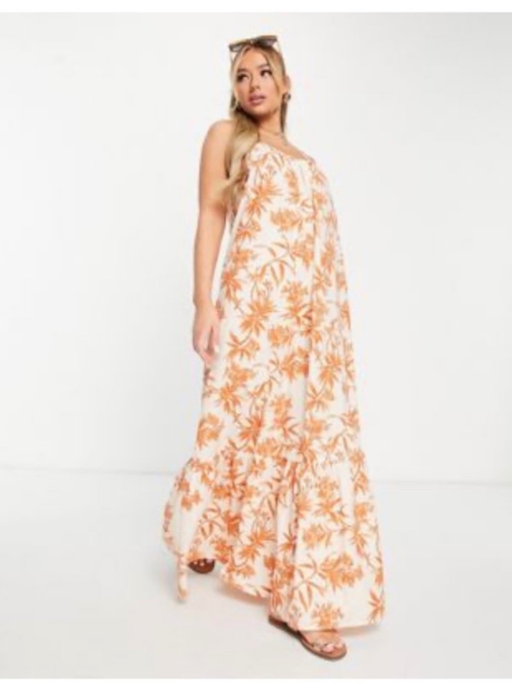NWOT ASOS Design Drop Hem Cami Maxi Beach Dress XS